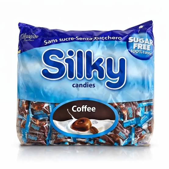 SILKY-Caramelle senza zucchero al gusto caffè 1Kg