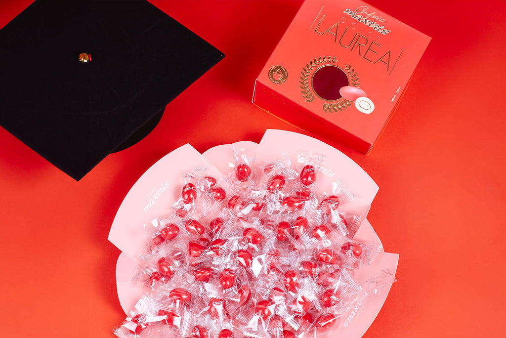 MAXTRIS- Vassoio dolce laurea rosso